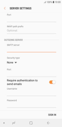 Press the drop down list below 'Security type'.