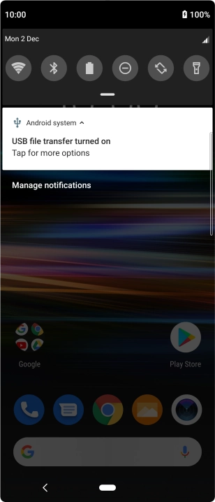 Press Tap for more options..