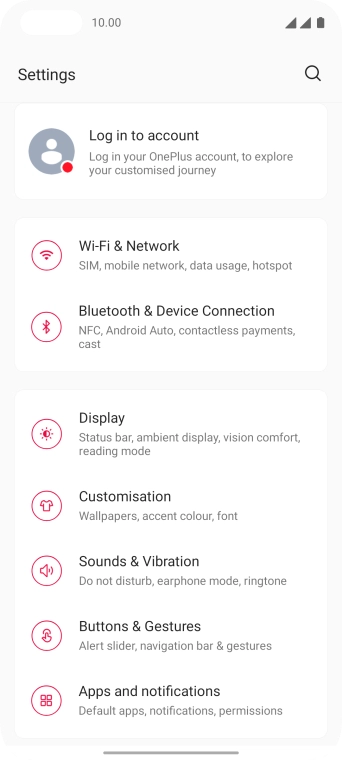 Press Wi-Fi & Network.