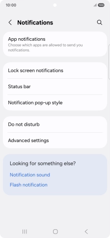 Press App notifications.