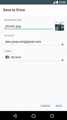 Press the field below 'Folder'.