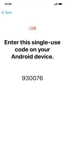 Follow the instructions on the screen and in the 'Move to iOS' app to transfer the content from the Android phone to your phone and set up your phone and prepare it for use.