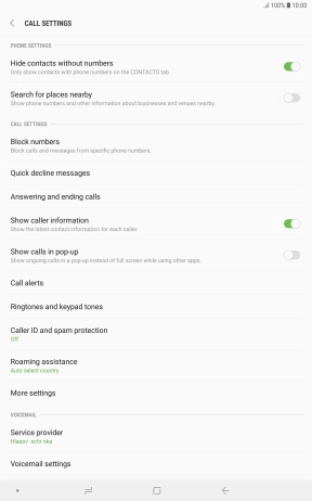 Press More settings.