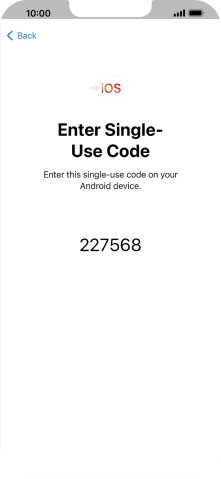 Follow the instructions on the screen and in the 'Move to iOS' app to transfer the content from the Android phone to your phone and set up your phone and prepare it for use.