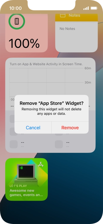 Press Remove. Press Remove.