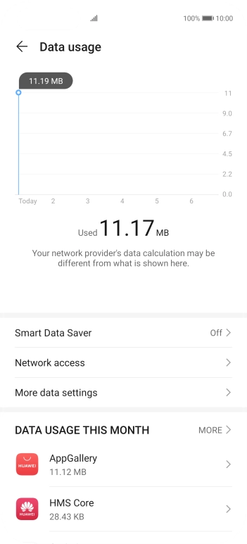 Press Network access.