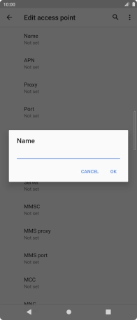 Key in O2 UK MMS and press OK.