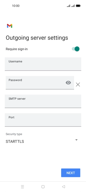 Press the indicator next to 'Require sign-in' to turn on the function.
