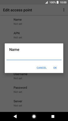 Key in O2 UK Internet and press OK.