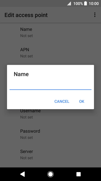 Key in O2 UK Internet and press OK.