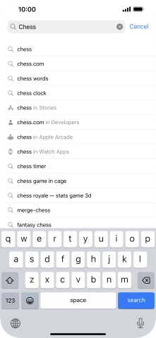 Press search.
