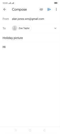 Press the attachment icon.