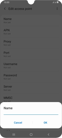 Key in O2 UK MMS and press OK.