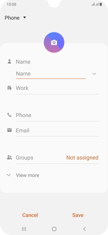 Press the address book drop down list.