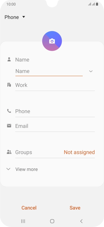 Press the address book drop down list.