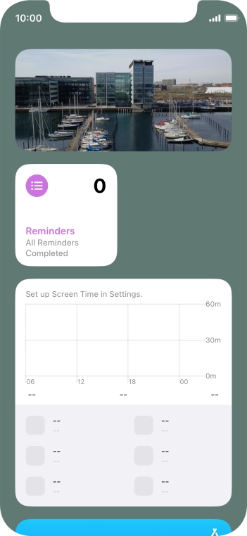 Press and hold the required Widget Stack. Press and hold the required Widget Stack.