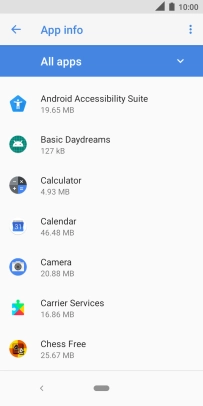 Press the required app.