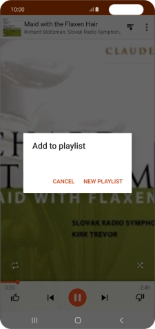 Press NEW PLAYLIST.