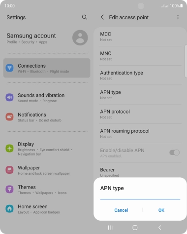 Key in mms and press OK.