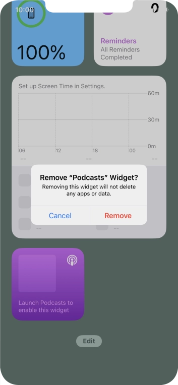 Press Remove. Press Remove.
