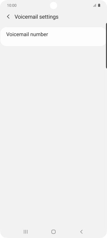 Press Voicemail number.