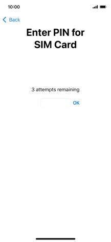 Key in your SIM PIN and press OK. The default SIM PIN is 0000.