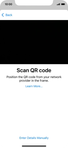 Place the QR code you've received inside the phone camera frame to scan the code.