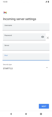 Press the drop down list below 'Security type'.