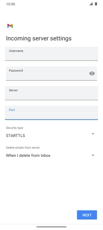 Press the drop down list below 'Security type'.