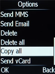 Select Copy all.