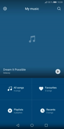 Press All songs.