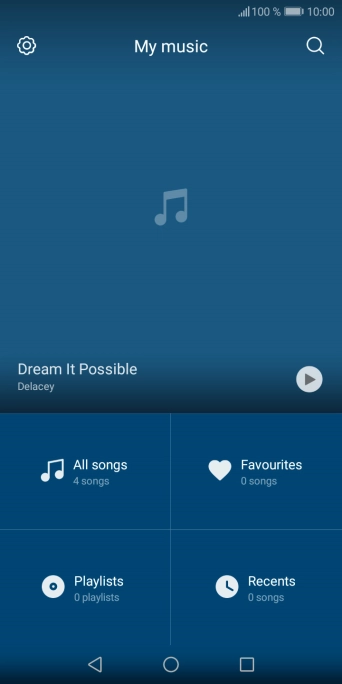 Press All songs.