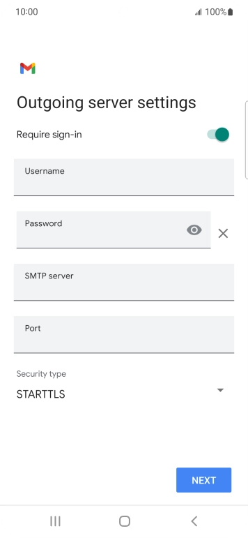 Press the indicator next to 'Require sign-in' to turn on the function.