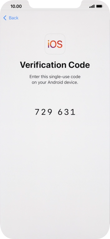 Follow the instructions on the screen and in the 'Move to iOS' app to transfer the content from the Android phone to your phone and set up your phone and prepare it for use.