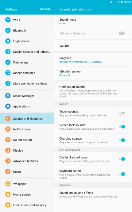 Press the Home key to return to the home screen.