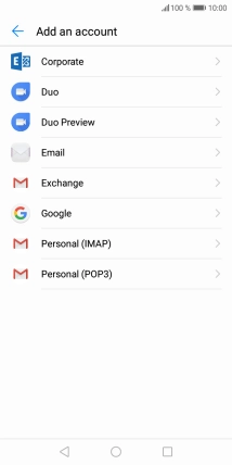 Press Google.