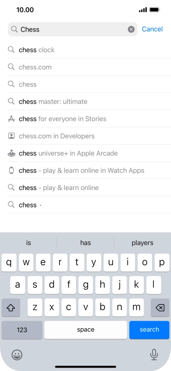 Press search.