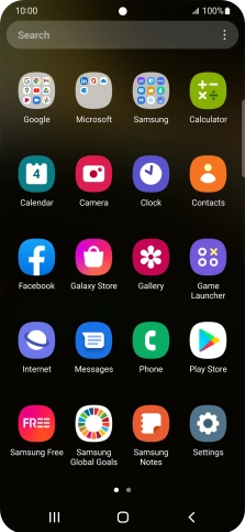 Press Samsung.