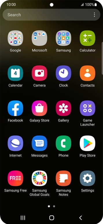 Press Samsung. Press Samsung.