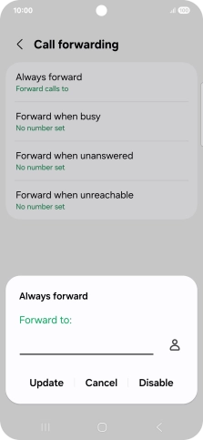 Press Disable.
