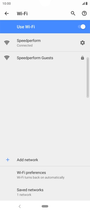 Press the Home key to return to the home screen.