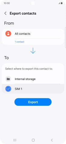 Press Export.