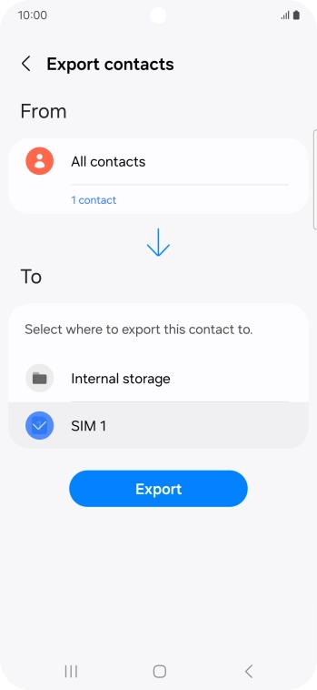 Press Export.