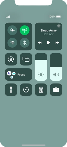Press the flight mode icon to turn the function on or off.