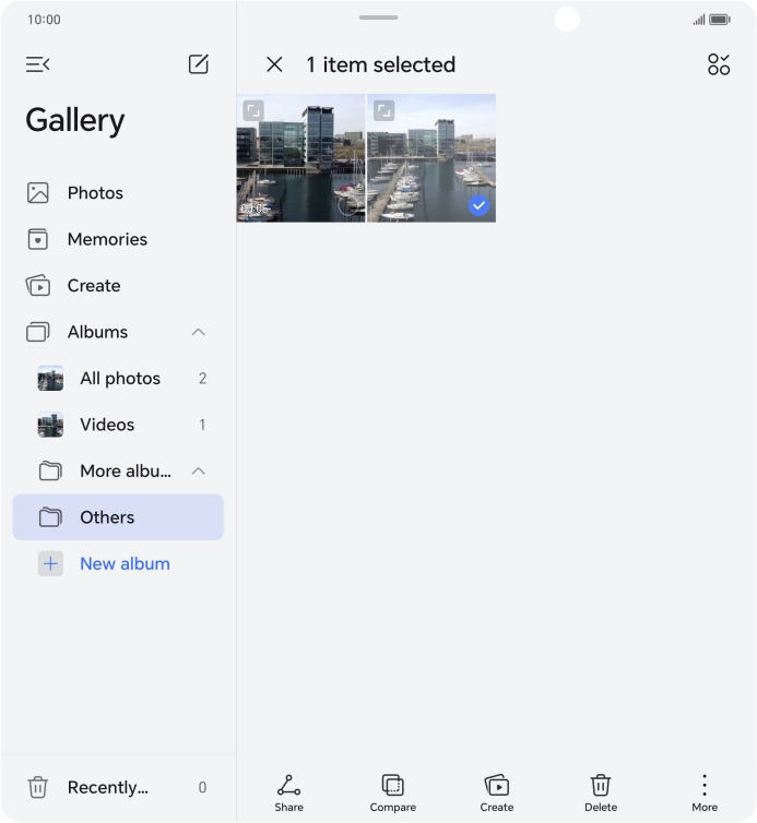 Press the select all icon.