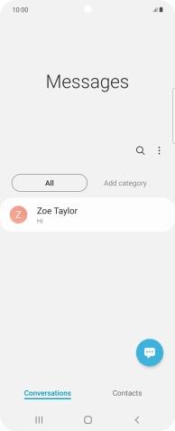 Press the menu icon.