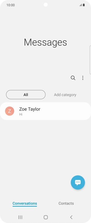 Press the menu icon.