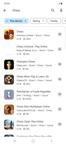 Press the required app.