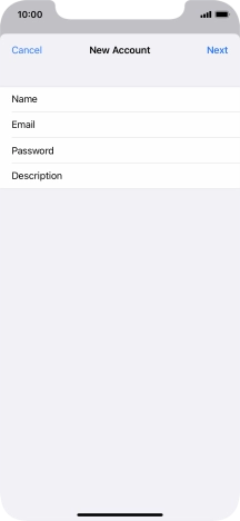 Press Description and key in the required name.
