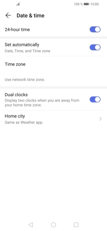 Press the Home key to return to the home screen.